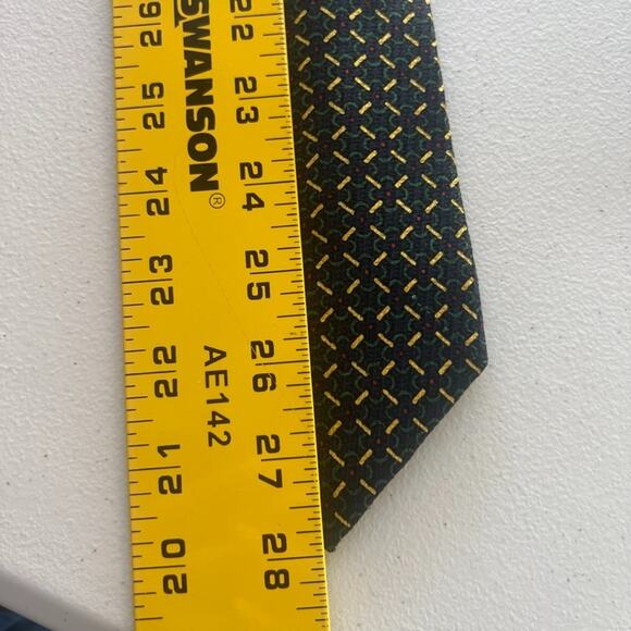 Vintage Burberrys Of London Necktie Men's Designer 100% Pure Silk Geometric - Picture 9 of 10